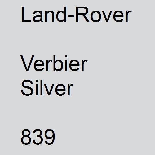 Land-Rover, Verbier Silver, 839.